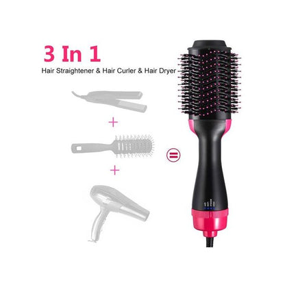 Sèche Cheveux Multifonctionnel 3 en 1 (sèche cheveux, brosse et lisseur)