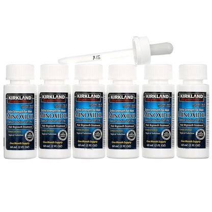 Minoxidil Pack de 6 flacons Minoxidil 5%, pousse barbe