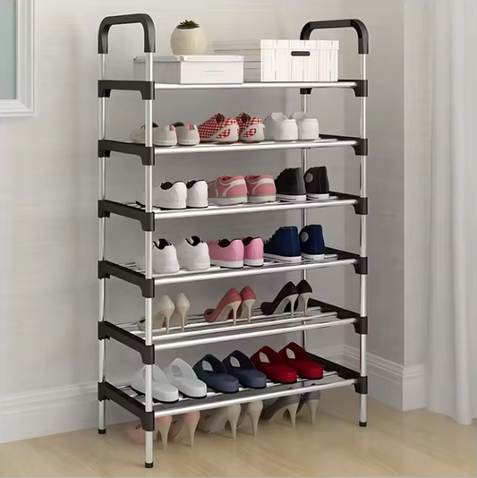 Etagère rangement chaussures - en acier inoxydable - 6 Niveau